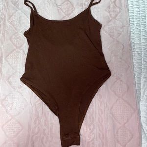 Brown bodysuit